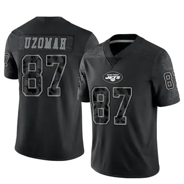 Black Men's C.J. Uzomah New York Jets Game Stealth Jersey - New York Store